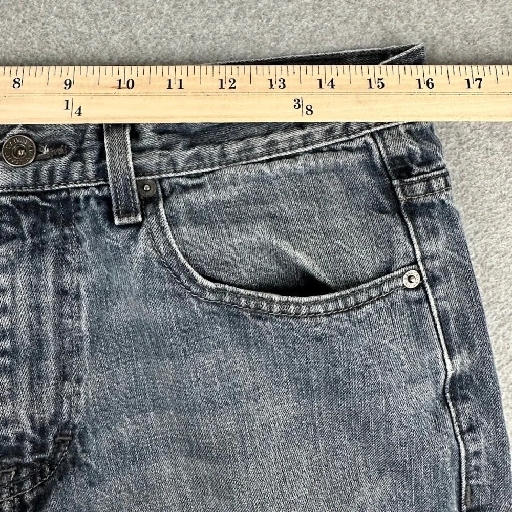 Calvin Klein Mens Jeans Relaxed Straight Gray Denim 32x34 - Picture 6 of 11